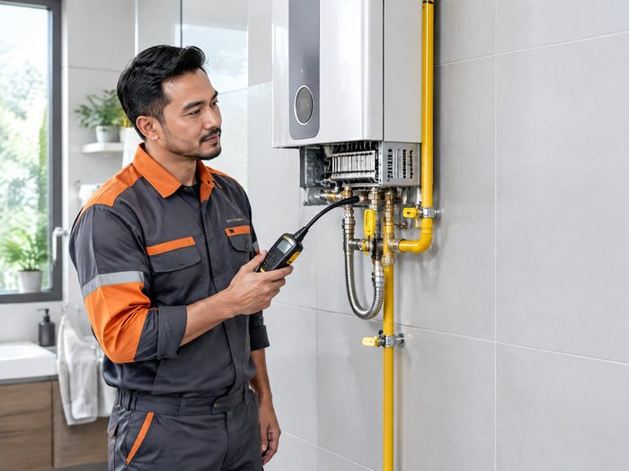 Teknisi Service Water Heater Gas di Tangerang